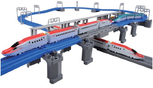 楽天市場】タカラトミー プラレール のぼってくだって立体交差！メガ駅