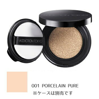 ADDICTION スキンリフレクト ラスティング UVクッションファンデーション レフィル  #001 Porcelain Pure