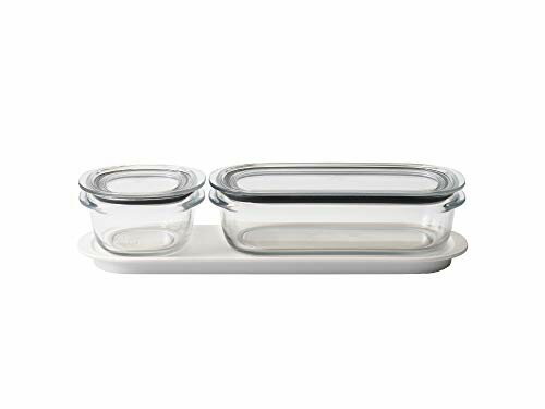 ライクイット Like-it like-it キッチン収納 調理ができる 保存容器 トレーM+容器S:200ml+容器M:520ml クリア ホワイト FC-035 冷凍保存可 食器洗い乾燥機可