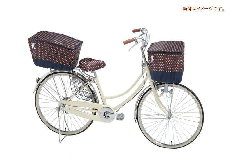 オリンパス 2段式前用バスケットカバー ドットブラウン 09-0110