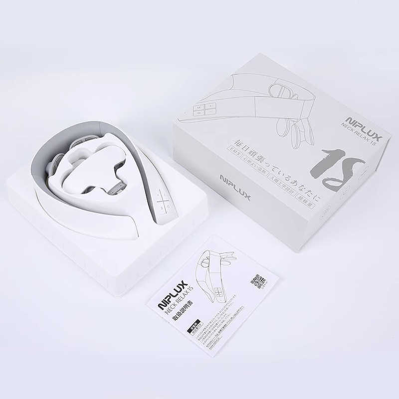 NIPLUX コードレスEMS温熱運動器 NECK RELAX 1S ホワイト NP-NR21WT-1S