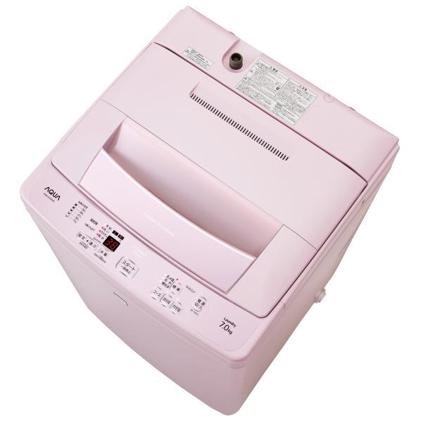 AQUA 縦型洗濯機 7kg ピンク系 楽天市場】アクア AQUA 7．0kg全自動洗濯機 keyword キーワードピンク