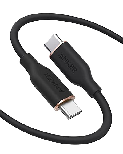 Anker PowerLine III Flow USB-C＆USB-C ケーブル 1.8m ミッドナイトブラック