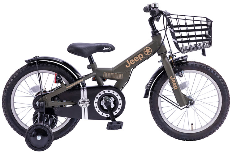 楽天市場】クロモ ジープ Jeep 18型 子供用自転車 JEEP JE-18G OLIVE