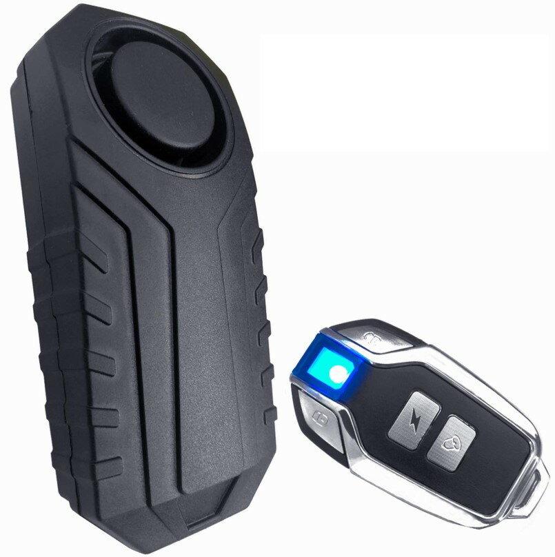 進化版 バイク 防犯アラーム 車 防犯ブザー (ブラック)