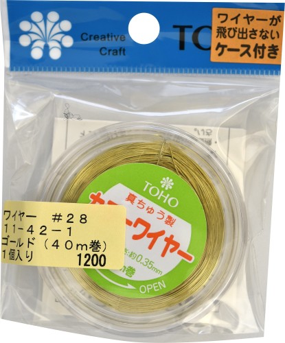 toho ワイヤー #28 太さ約 長さ約  ゴールド