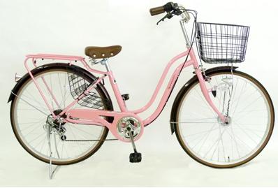 楽天市場】サイモト自転車 変型フレーム軽快車26型 レベッツア(外装6段