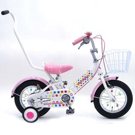 楽天市場】ハチスカ 12インチ 子供用自転車 トミカ （ブルー） 押手棒 