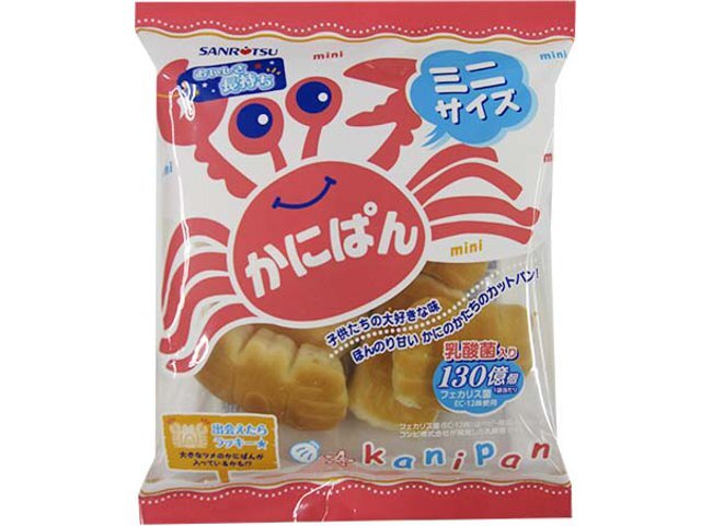 楽天市場】三立製菓 三立製菓 ミニかにぱん チョコ 3個 | 価格比較