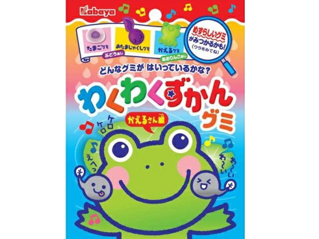 楽天市場】カバヤ食品 カバヤ わくわくずかんグミ かえるさん編 50g