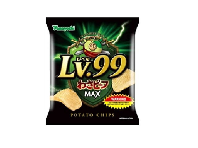 楽天市場】山芳製菓 山芳製菓 ポテトチップス Lv.99わさビーフMAX 58g