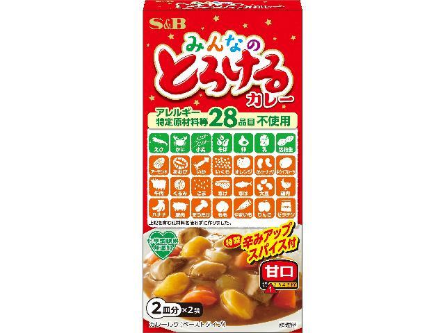 S&B みんなのとろけるカレー (アレルギー特定原材料等28品目不使用)