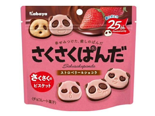 楽天市場】カバヤ食品 カバヤ さくさくぱんだ ストロベリー&ショコラ