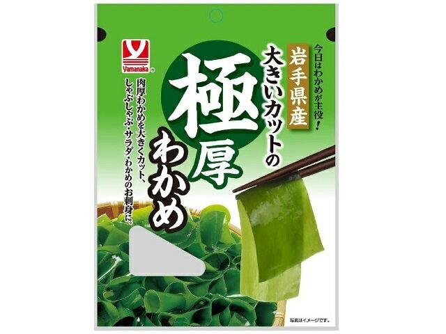 ヤマナカフーズ 大きいカットの極厚わかめ 9g