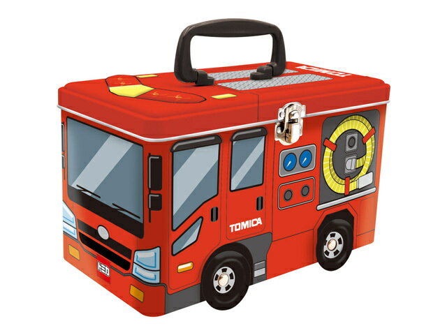 ハート トミカトランク缶 消防車 3個