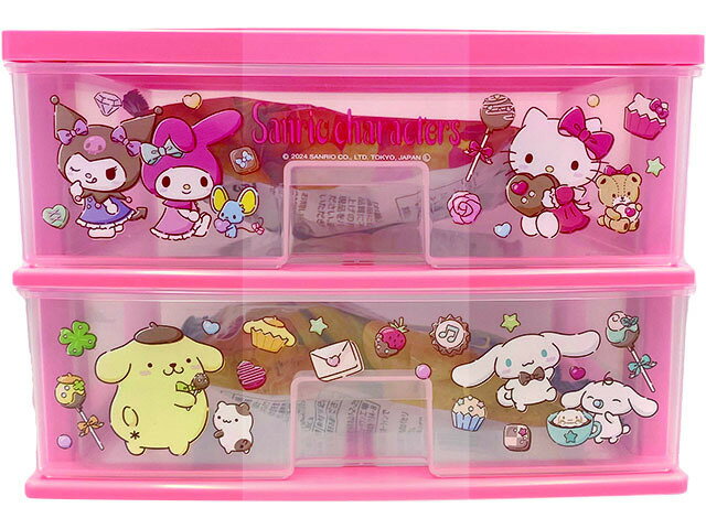 楽天市場】尾上萬 尾上萬 サンリオキャラクターズ 2段引き出し 2袋