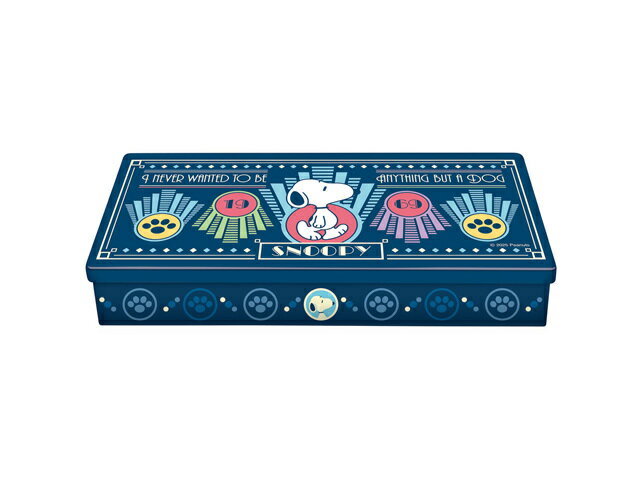 スヌーピーレクタングルチョコ缶