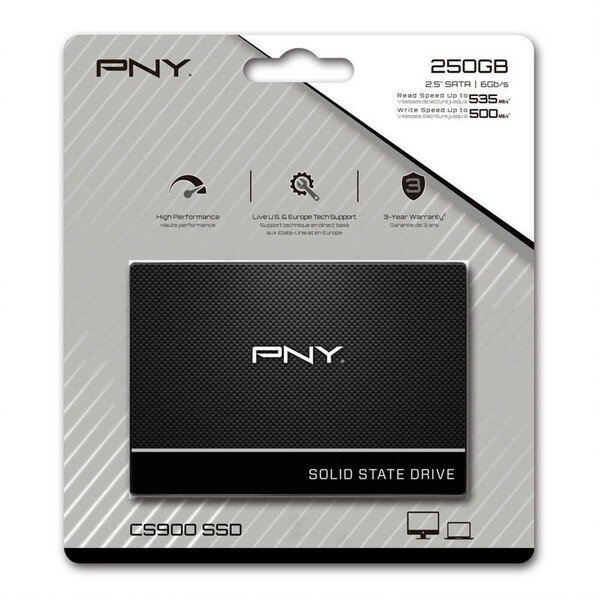 PNY 2.5インチSATA III SSD SSD7CS900-250-RB
