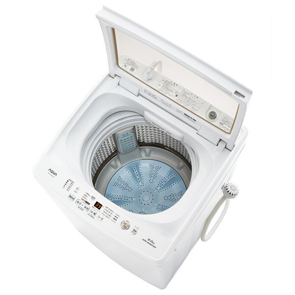 AQUA 全自動洗濯機　AQW-GV90H AQW-GV90H-W 全自動洗濯機 ホワイト [洗濯9.0kg /乾燥機能無 /上開き