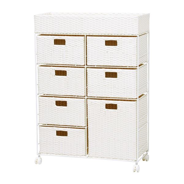 楽天市場】サカベ サカベ ラタン調チェスト4段ワイド ブラウン | 価格