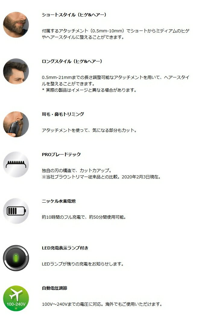 BRAUN マルチグルーマー MGK3220