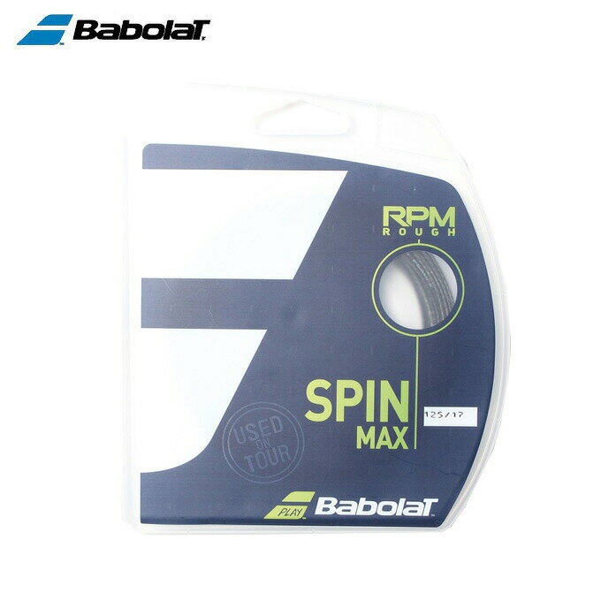 バボラ BABOLAT Babolat テニス用ストリング ガット RPM ROUGH RPMラフ ブラック 長さ12m ゲージ1.25mm 241140