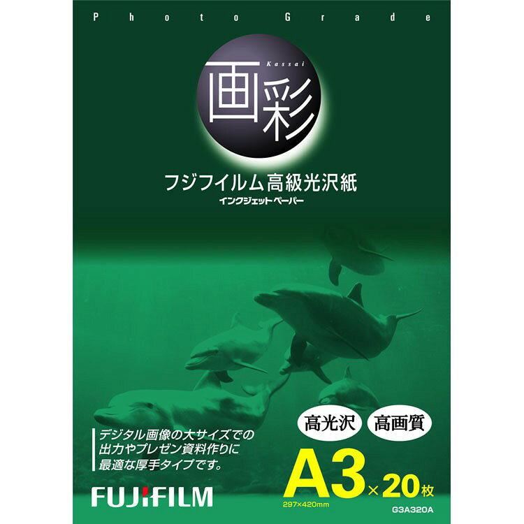 楽天市場】富士フイルム FUJI FILM 高級光沢紙/A3ノビ G3A3N20A | 価格