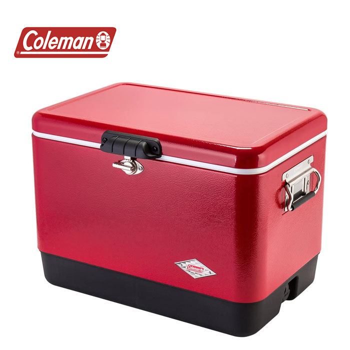 新品 未使用 Coleman 60thスチールベルトクーラー 51lボックス 楽天市場】コールマン｜Coleman クーラーボックス 54QT 60th
