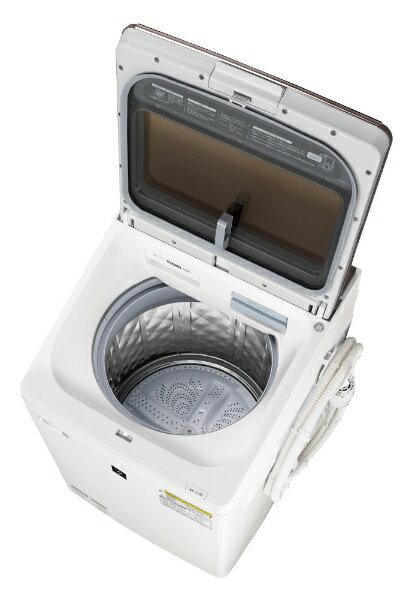 SHARP 洗濯乾燥機 10kg / 乾燥4.5kg ES-PW10D-T ES-PW10D-T 縦型洗濯乾燥機 ブラウン系 [洗濯10.0kg /乾燥5.0kg