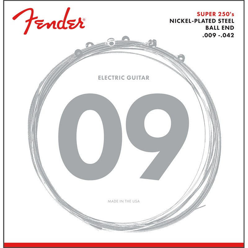 250’s Nickel-Plated Steel 250L/09-42 エレキギター弦 #0730250403 Fender USA