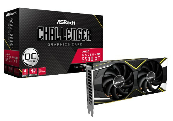 ASRock グラフィックボード RADEON RX 5500 XT CHALLENGER D