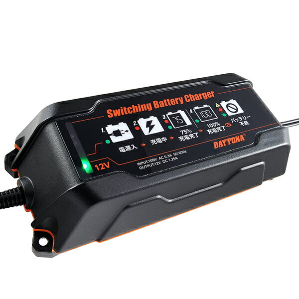 楽天市場】デイトナ デイトナ DAYTONA バイク用 バッテリー充電器 楽天市場】デイトナ デイトナ DAYTONA バイク用 バッテリー充電器