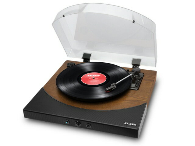 ION Audio レコードプレーヤー　Premier LP Natural Natural Wireless Turntable with Stereo Soundbar|Premier LP