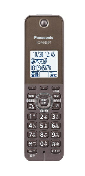 Panasonic コードレス電話機 VE-GZS10DL-T