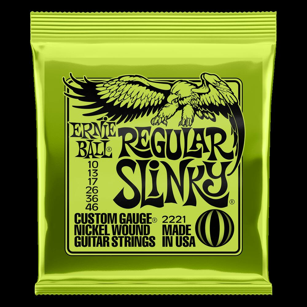 エレキギター 弦 アーニーボール 2221 Regular Slinky (010-046) Ernie Ball レギュラースリンキー