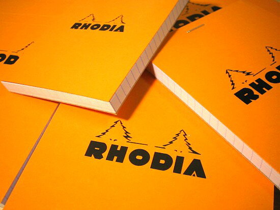 まとめ買いがお得！ ロディア RHODIA ブロック メモ帳 NO.14 80枚 方眼/横罫 1冊入/6冊入 ブラック 142009 オレンジ 14200/14600 オフィス おしゃれ シンプル