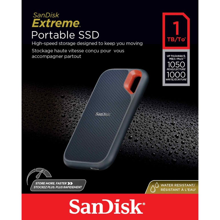 SanDisk ポータブルSSD エクストリーム SDSSDE61-1T00-G25 ブラック 1TB USB3.2 Gen2 / 2020 大宮東口