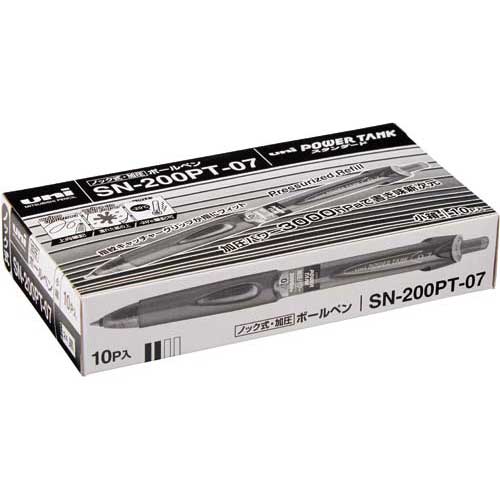 uni ノック式油性ボールペン パワータンク 0.7 黒