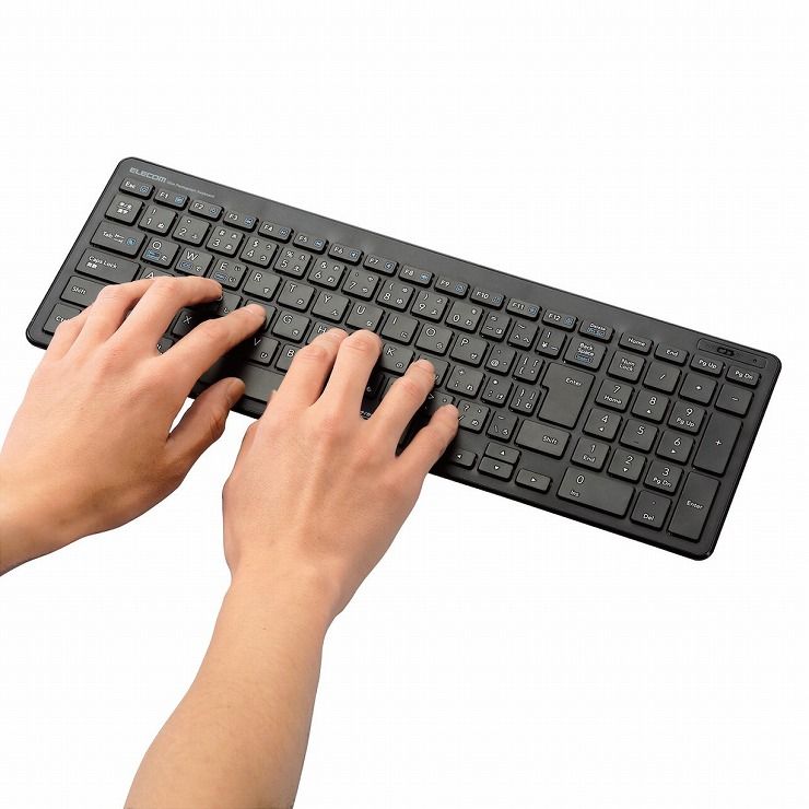 エレコム Bluetoothキーボード パンタグラフ 薄型 コンパクト TK-FBP101BK(1台)