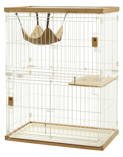 猫用品 木製お掃除簡単キャットサークル S ライトブラウン リッチェル モクセイキヤツトサ-クルSライトBR