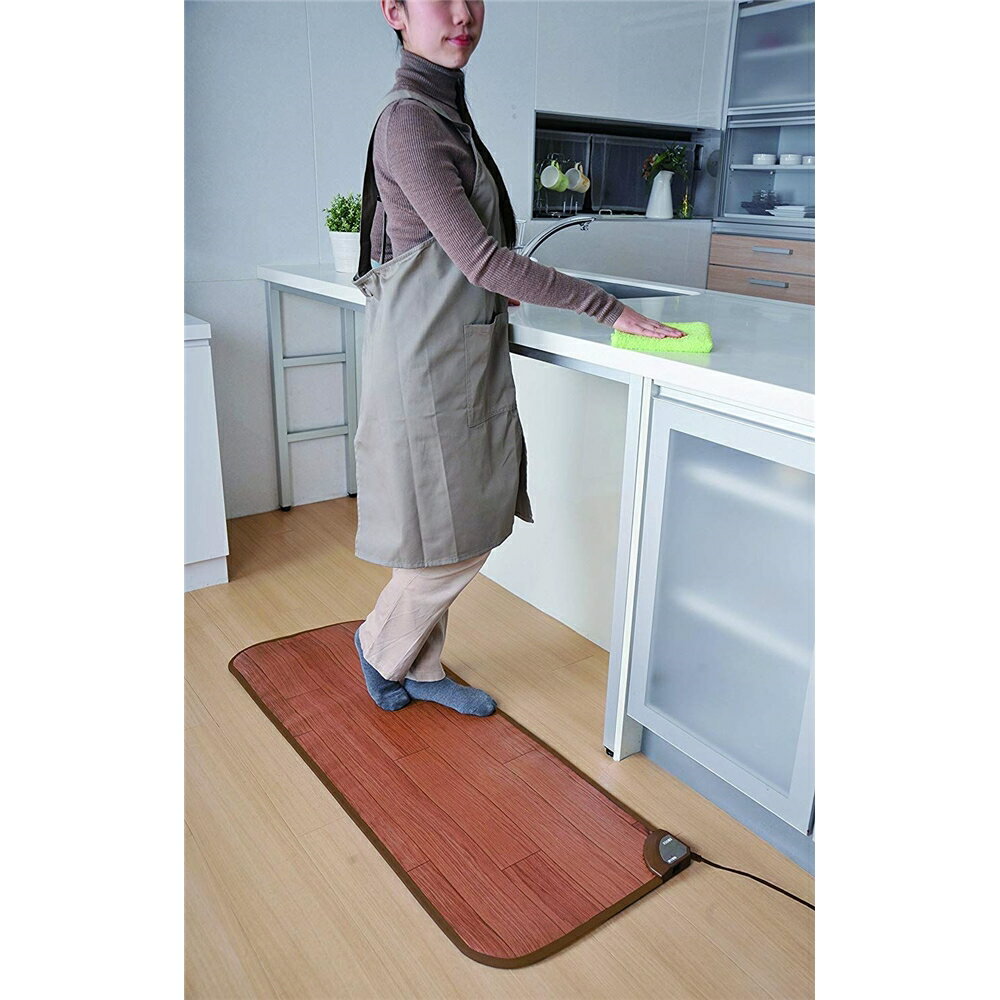 電気カーペット フローリング調 足もとマット CWM1202-WBZ(1台)