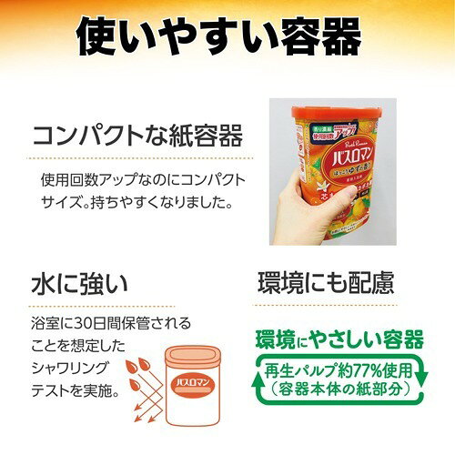 バスロマン にごり浴ひのきの香り 600g