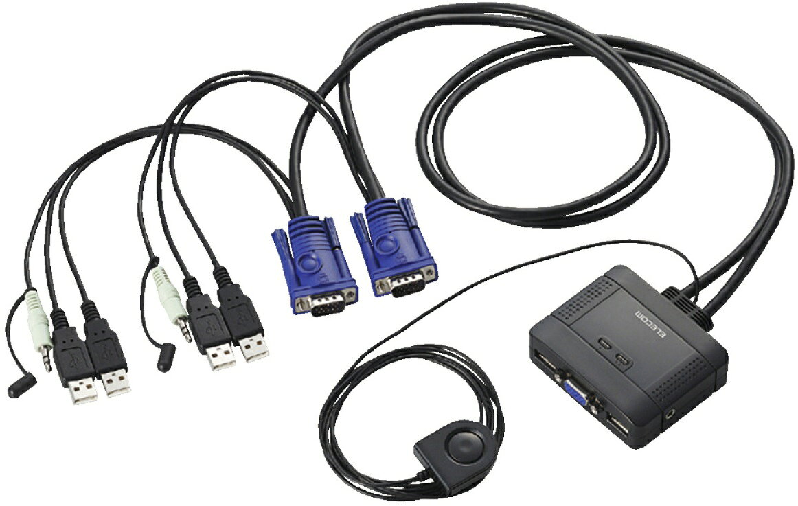 楽天市場】エレコム ELECOM HDMI対応パソコン切替器 KVM-HDHDU2 | 価格