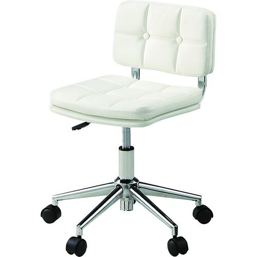 東谷｜AZUMAYA デスクチェア W40×D48×H64-74×SH40-50cm RKC-301WH ホワイト