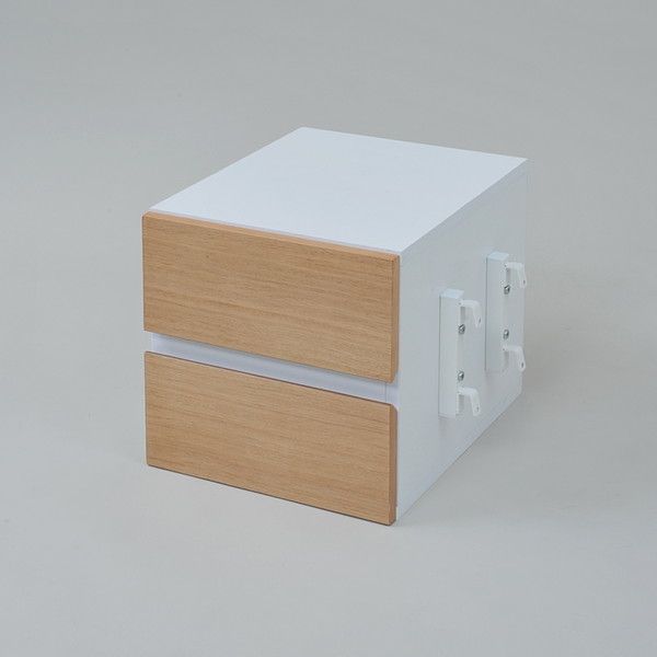 JKプラン チェスト サイドチェスト SOHO 北欧 テイスト NU ヌー 北欧風デスク専用チェスト 白 黒 木製 金属製 シンプル モダン スタイリッシュ おしゃれ NU-002-WHNA