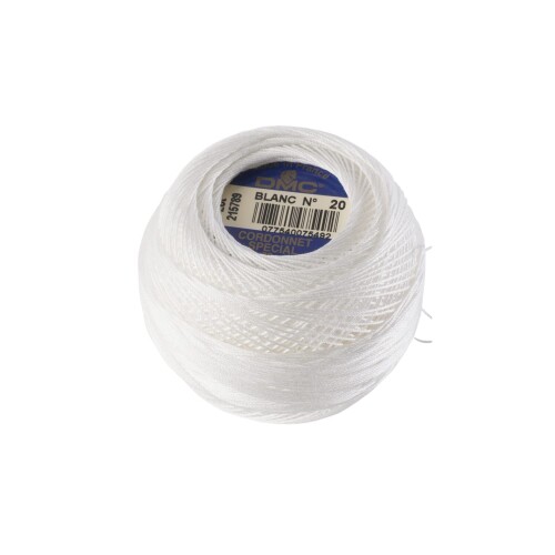 ホワイト – DMC Cordonnet コットン サイズ 70 – White – DMC Cordonnet Cotton Size 70