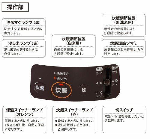 リンナイ｜Rinnai RR-100VQ-DB_LP ガス炊飯器 ダークブラウン 1升 /プロパンガス RR100VQDB
