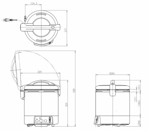 リンナイ｜Rinnai RR-100VQ-DB_LP ガス炊飯器 ダークブラウン 1升 /プロパンガス RR100VQDB