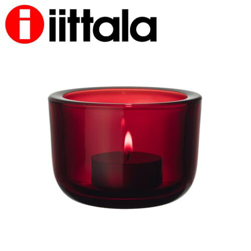 iittala イッタラ キャンドルホルダー Valkea クランベリー 約φ85×H60mm 1027712