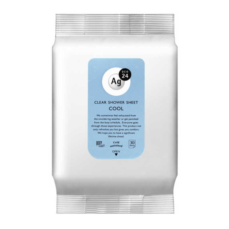 エージー24 クリアシャワーシートn(クール)30枚